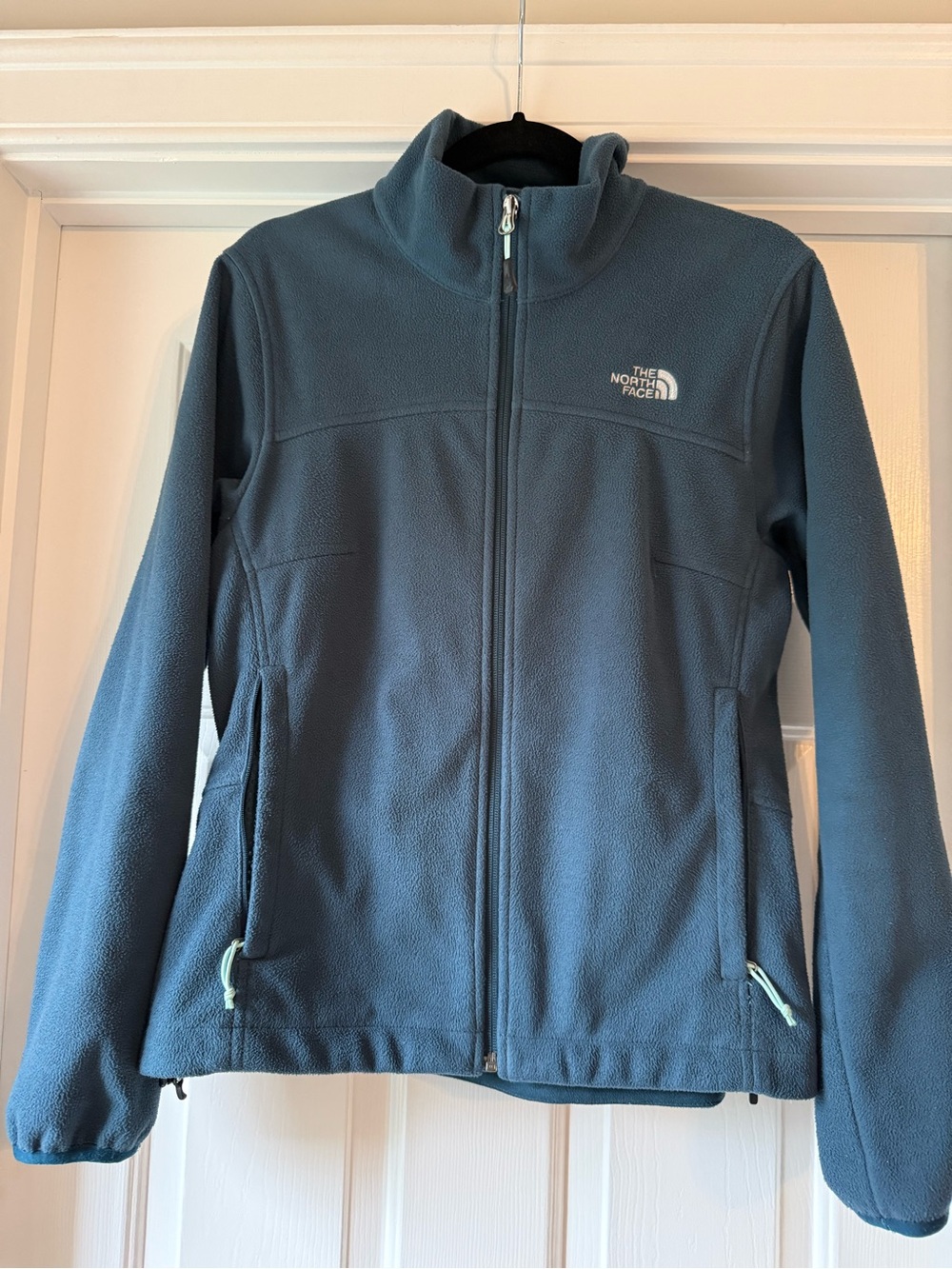 The North Face Women's teal microfleece Jacket - Full-Zip M